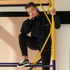 embroidered champion packable jacket